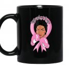 Fight like a boss breast cancer Mug Black
