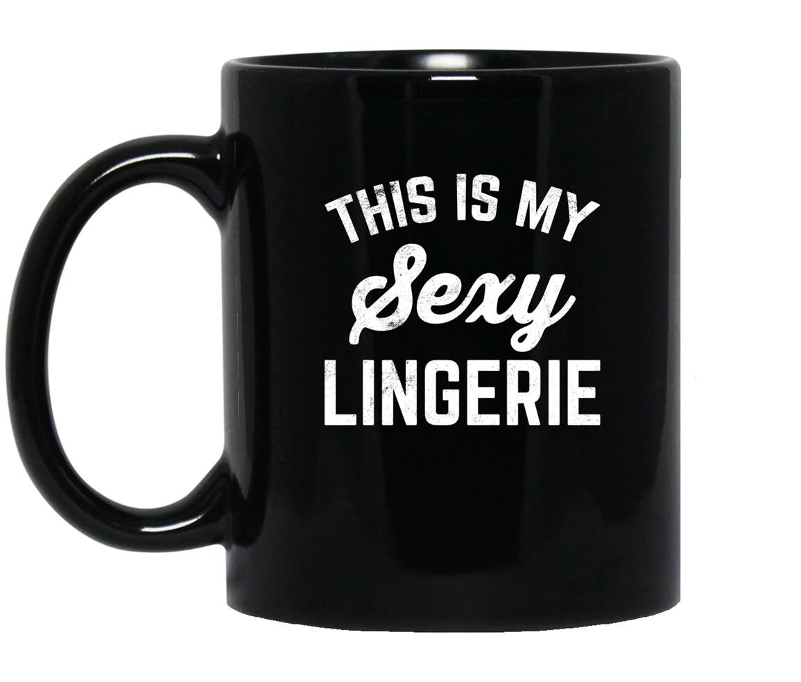 Funny lingerie sarcastic valentines Mug Black