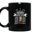 Funny mechanic hourly rate graphic Mug Black