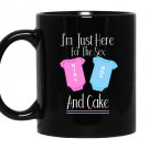 Gender reveal here for the sex gender reveal Mug Black