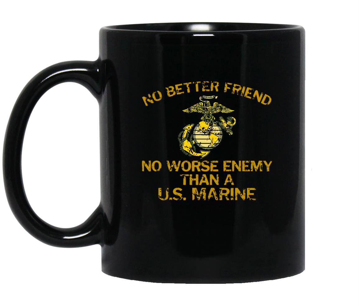 General mattis no better friend quote faded grunge Mug Black
