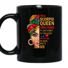 Im a scorpio queen i have 3 sides funny birthday Mug Black