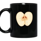 Juicy red apple funny fruit lover halloween costume Mug Black