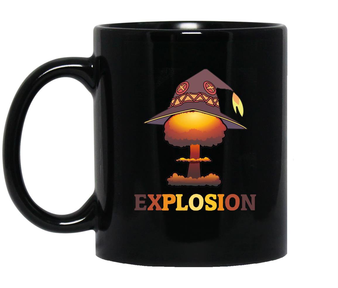 Konosuba megumin explosion Mug Black