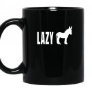 Lazy ass funny Mug Black