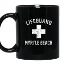 Lifeguard myrtle beach south carolina swimming pool Mug Black