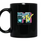 Logo retro teal boombox Mug Black