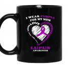 Lupus awareness i wear purple Mug Black
