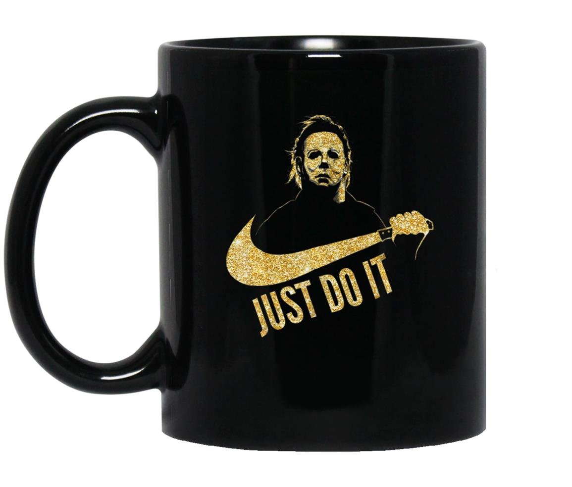 Michael myers just do it Mug Black