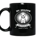 Mini schnauzer gift schnauzer dog shadow Mug Black