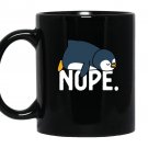 Nope relaxed not today funny lazy penguin nope Mug Black