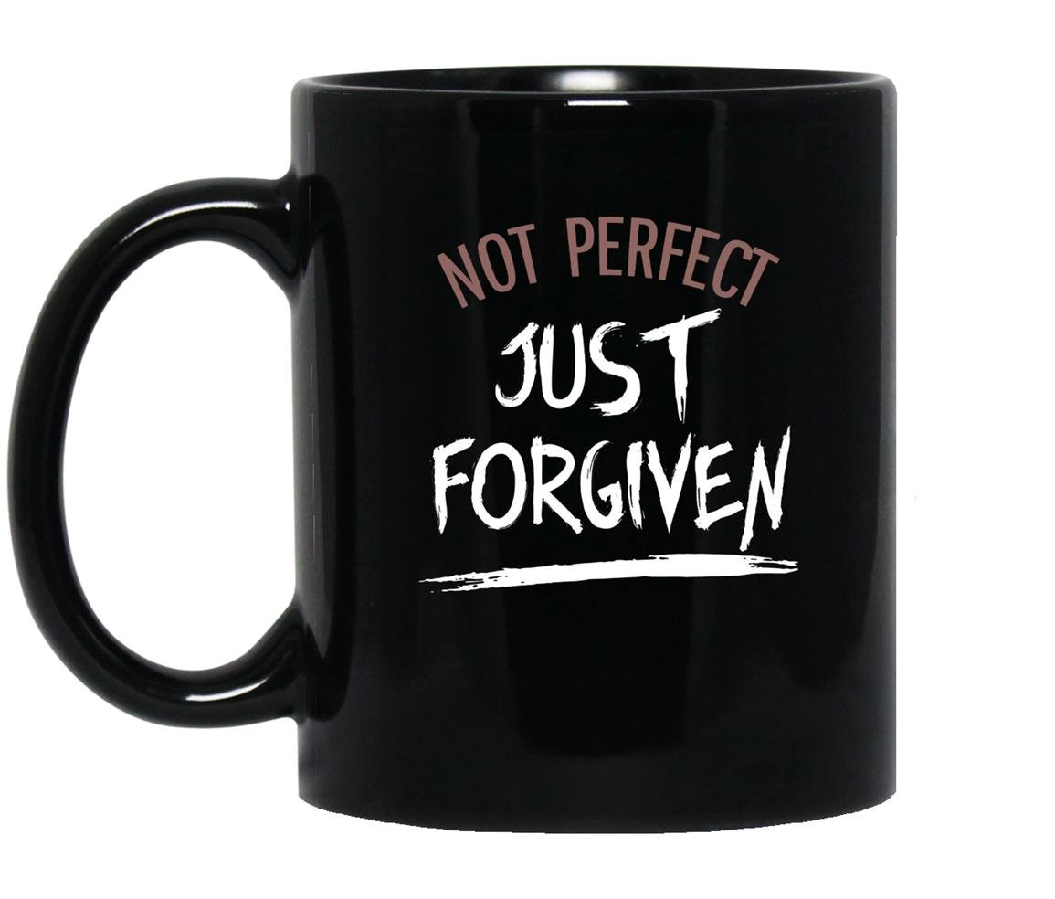 Not perfect just forgiven Mug Black