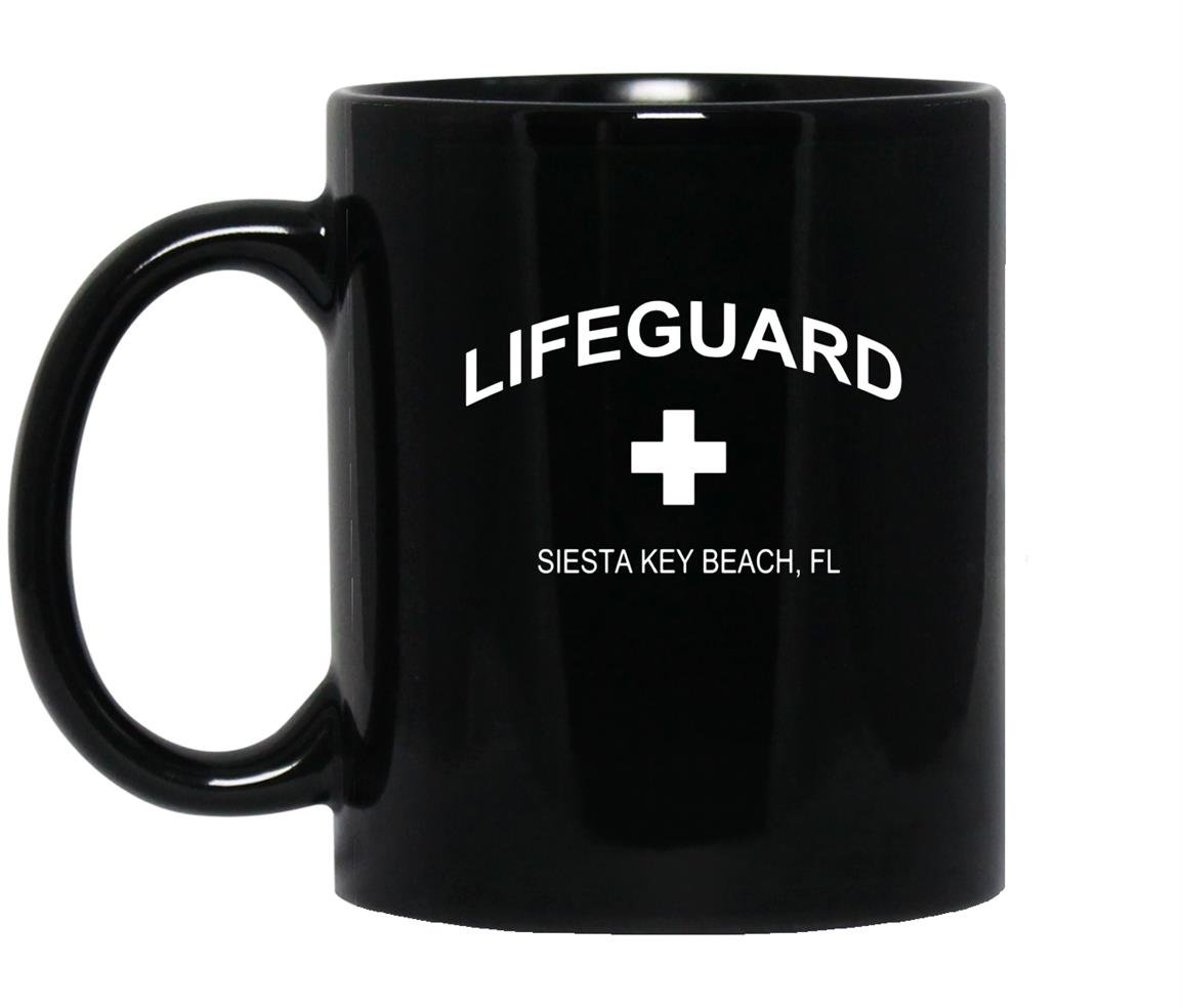 Official lifeguard of siesta key beach Mug Black
