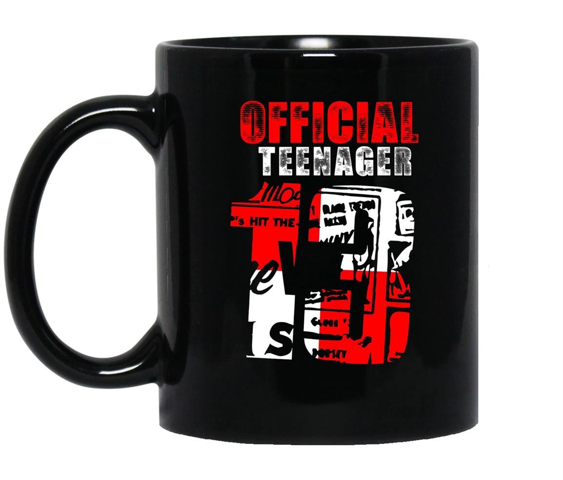 Official teenager 13 officially a teenager Mug Black