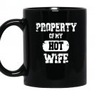 Property of my hot funny valentines day Mug Black