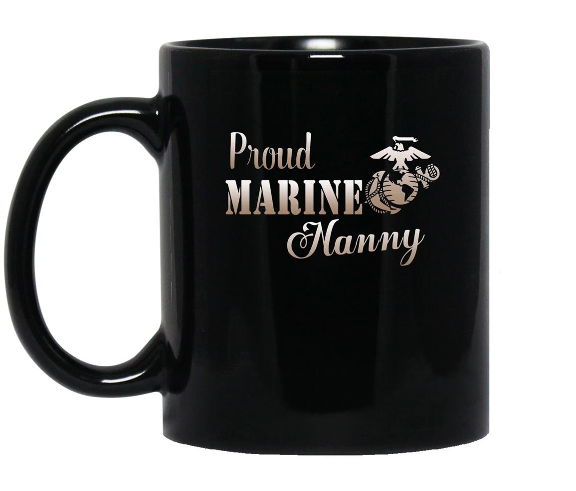 Proud marine nanny Mug Black