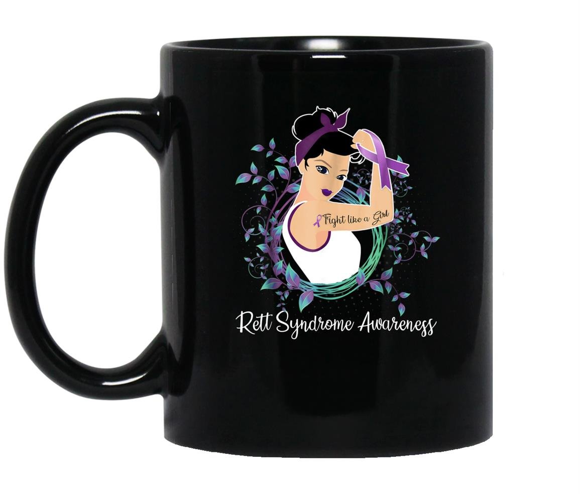 Purple rett syndrome awareness Mug Black