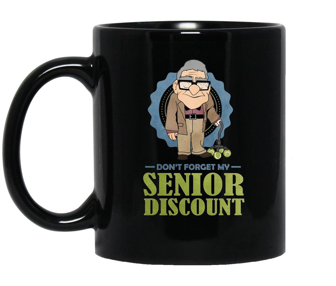 Senior discount grumpy old Mug Black