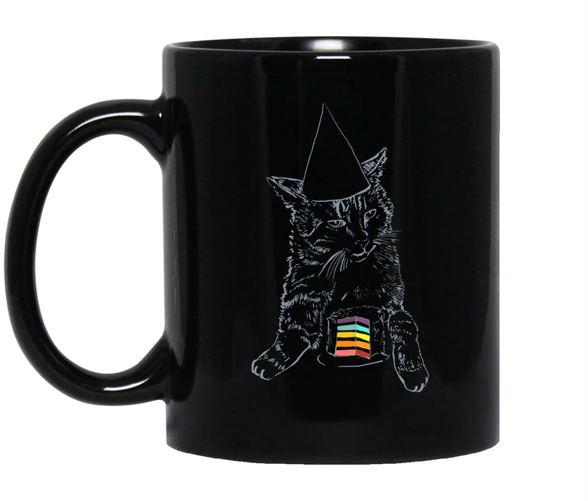 Shane dawson birthday cat Mug Black