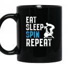 Spinning indoor cycling repeat Mug Black