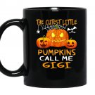 The cutest little pumpkins call me gigi halloween Mug Black