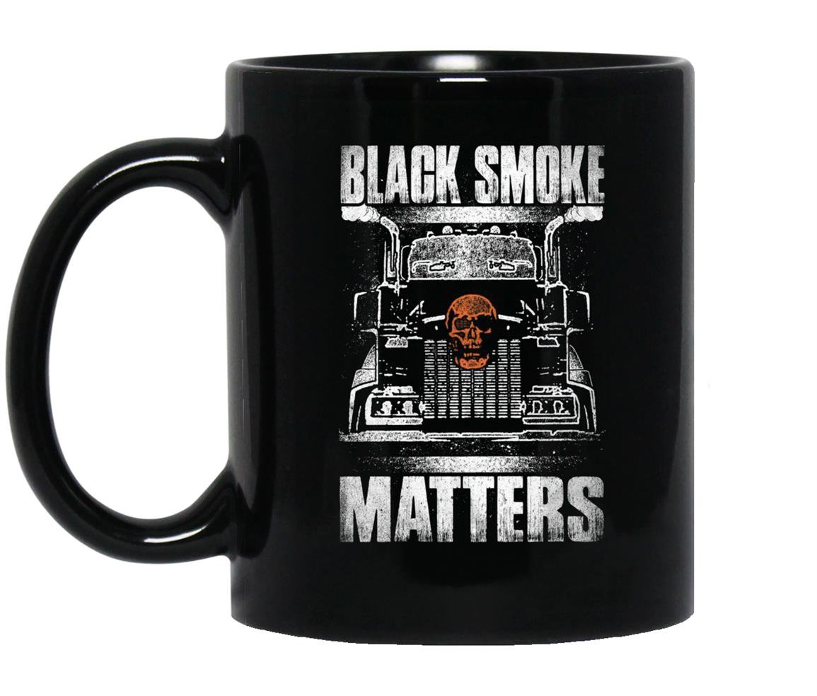 Trucker smoke matters truck driver Mug Black