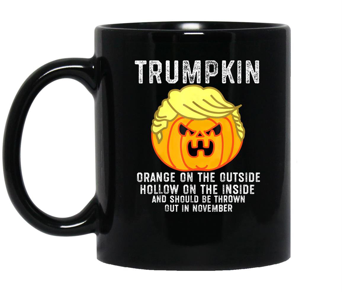 Trumpkin orange on the outside hollow on the inside Mug Black