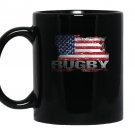 Usa flag rugby american rugby gifts Mug Black