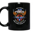 Us air force retired veteran retirement military Mug Black