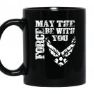 Us air force funny force gift logo usaf Mug Black