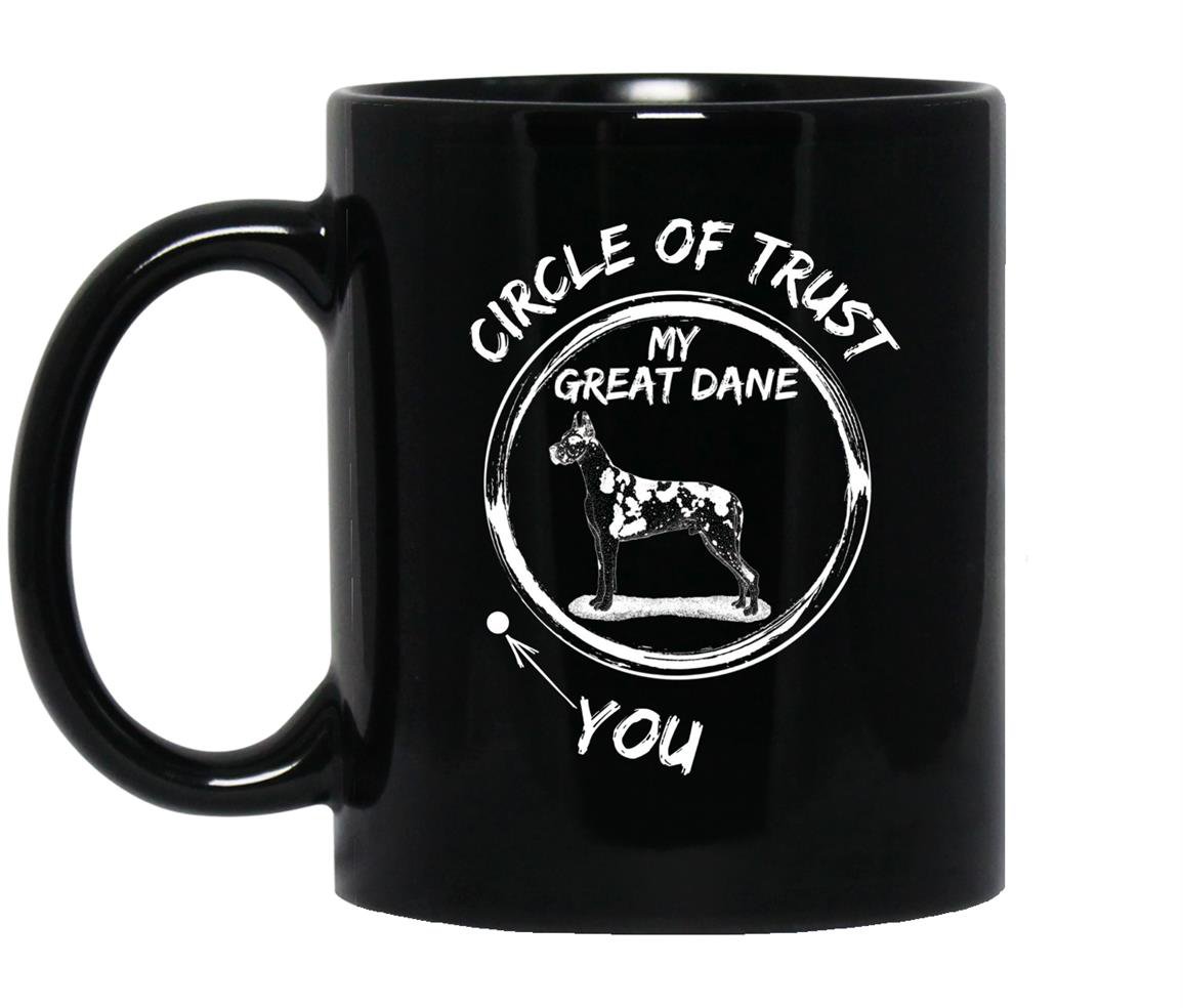 Vintage effect circle heather Mug Black