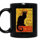 Vintage tournee du chat noir cat halloween Mug Black