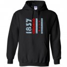 1837 chicago flag illinois Hoodie