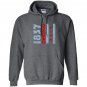 1837 chicago flag illinois Hoodie