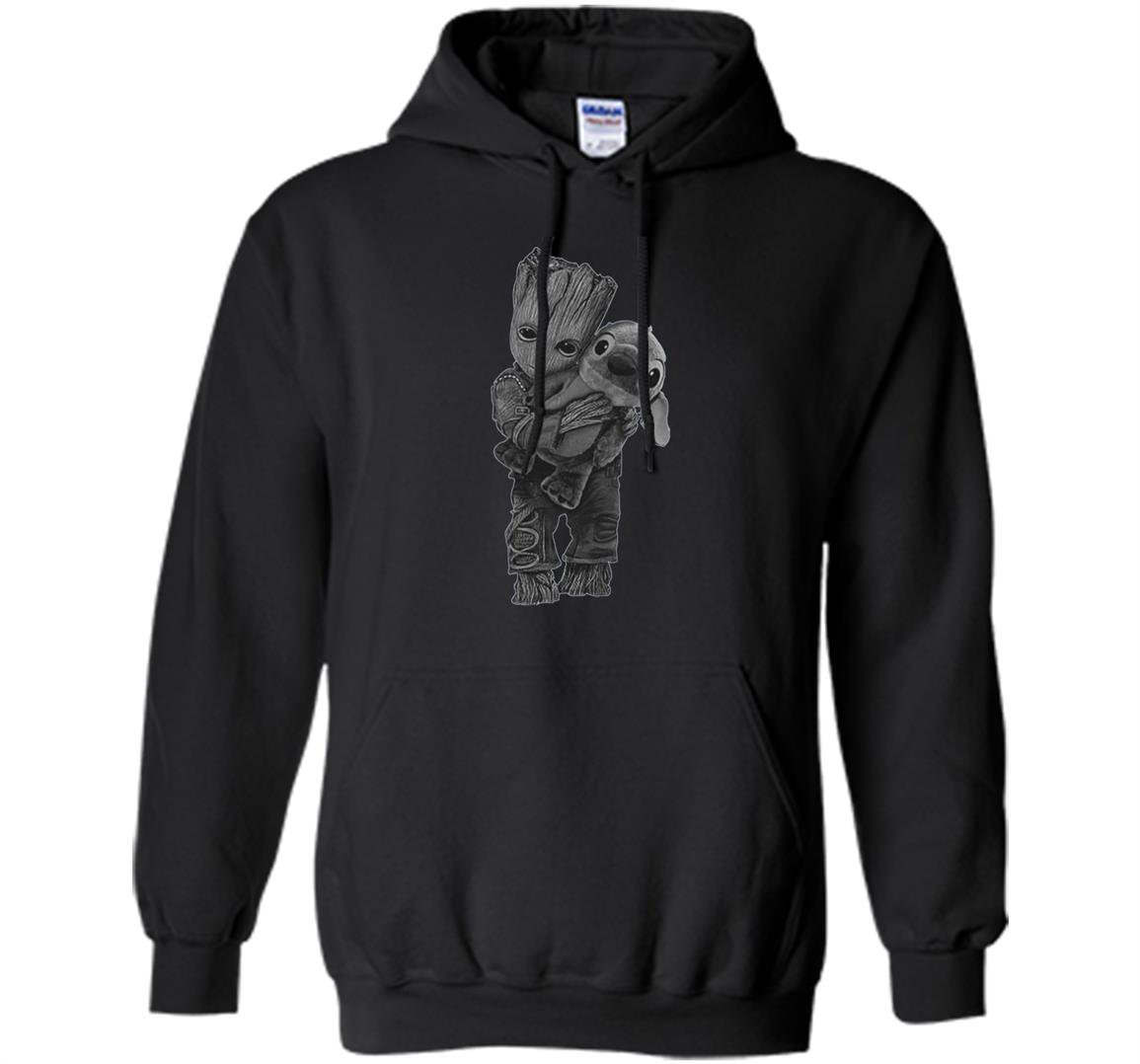 Baby groot hug stitch Hoodie