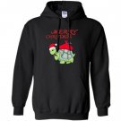 Cartoon santa turtle funny christmas Hoodie