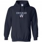 Chicago flag win vintage distressed style Hoodie