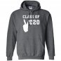 Class of 2020 peace sign school graduation Hoodie