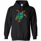 Cosmic watercolor sea turtle Hoodie