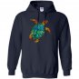 Cosmic watercolor sea turtle Hoodie