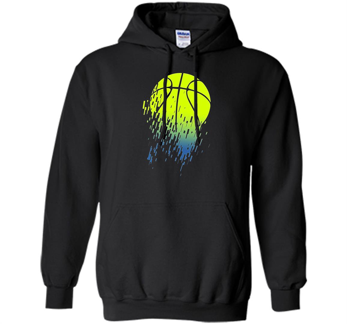Disintegrating basketball graphic medium Hoodie