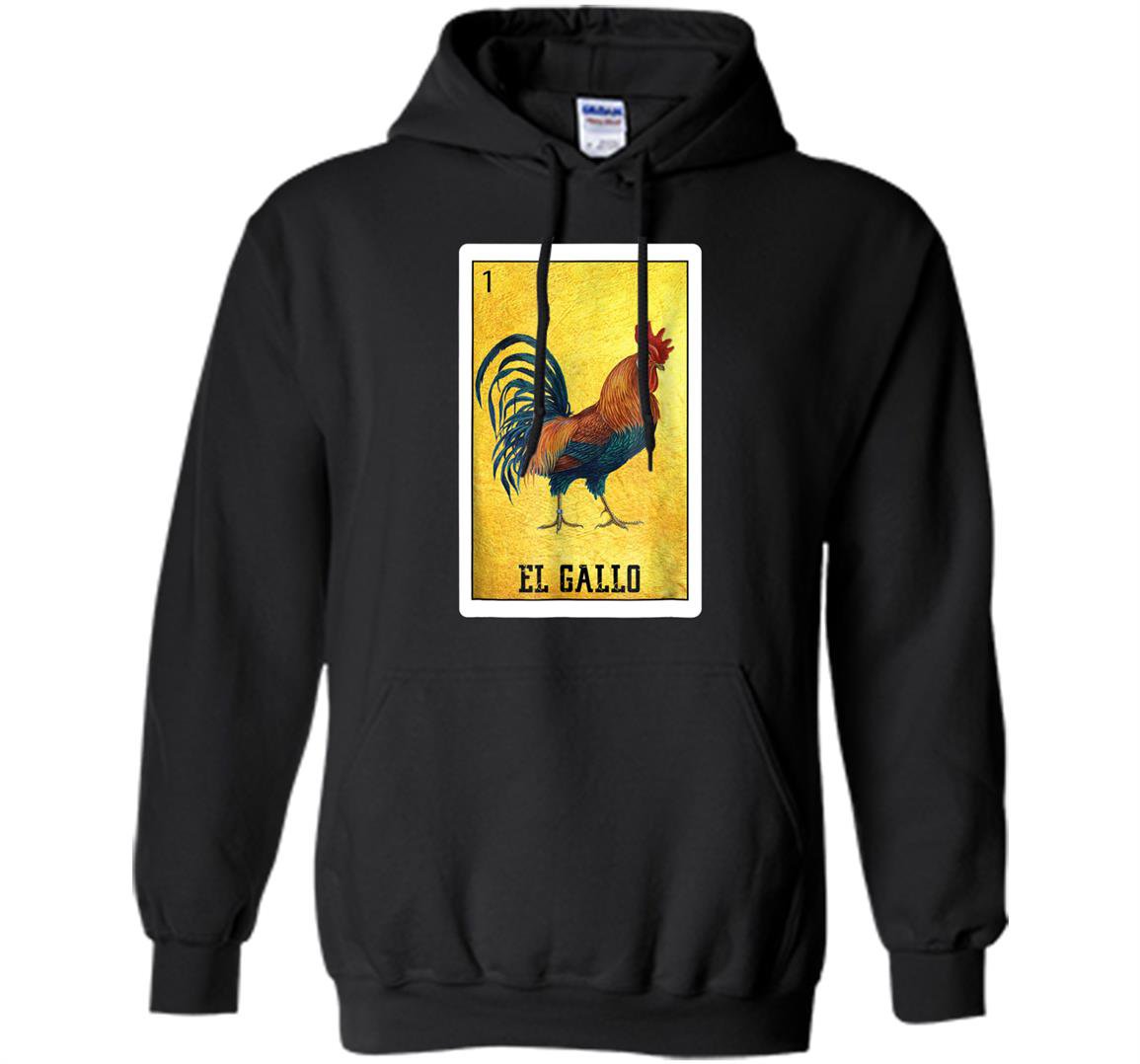 El gallo chicken mexican rooster loteria card Hoodie