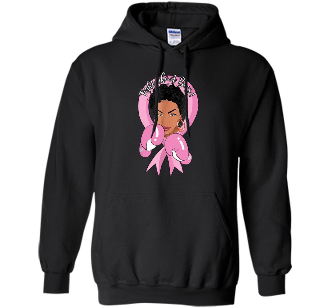 Fight like a boss breast cancer Hoodie