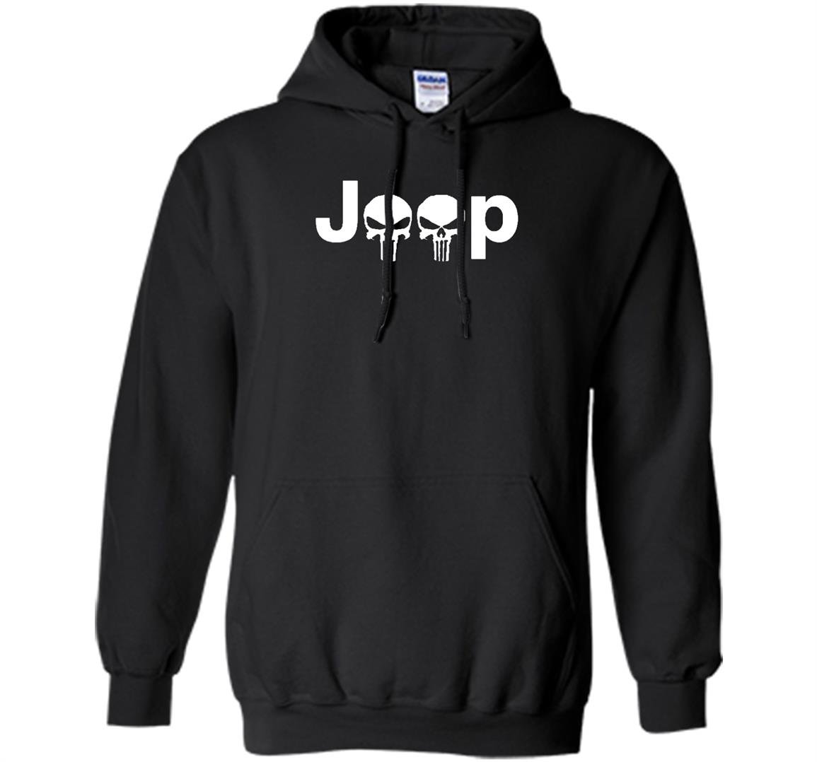 Jeep logo with punisher skulls 4x4 off road wrangler Hoodie