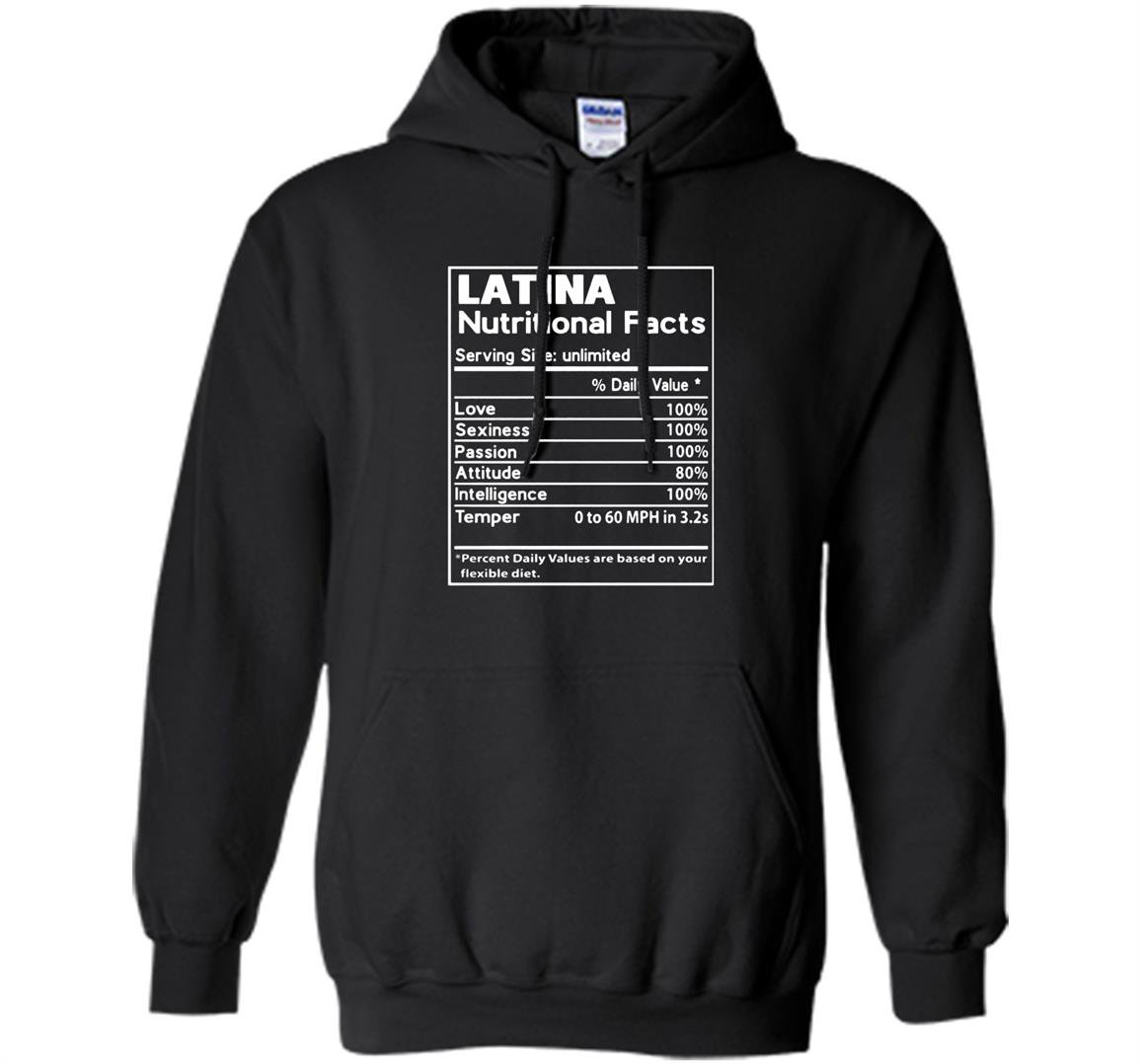 Latina nutritional fatcs Hoodie