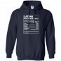 Latina nutritional fatcs Hoodie