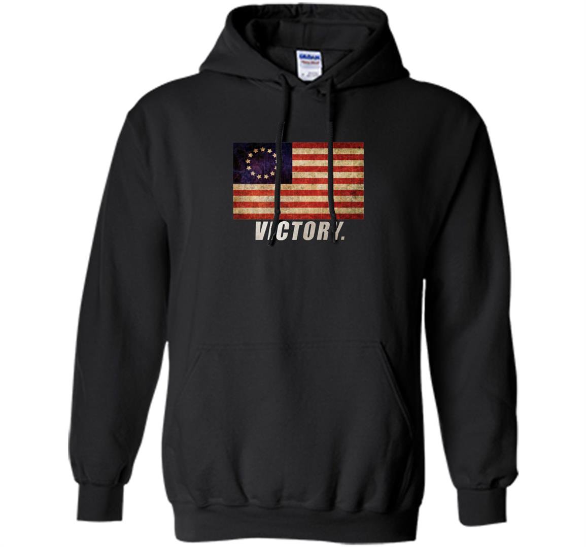 Nine line betsy ross flag victory Hoodie