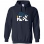 Nope relaxed not today funny lazy penguin nope Hoodie