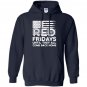 On friday we wear red support our troops Hoodie