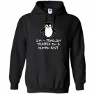 Penguin trapped human body Hoodie